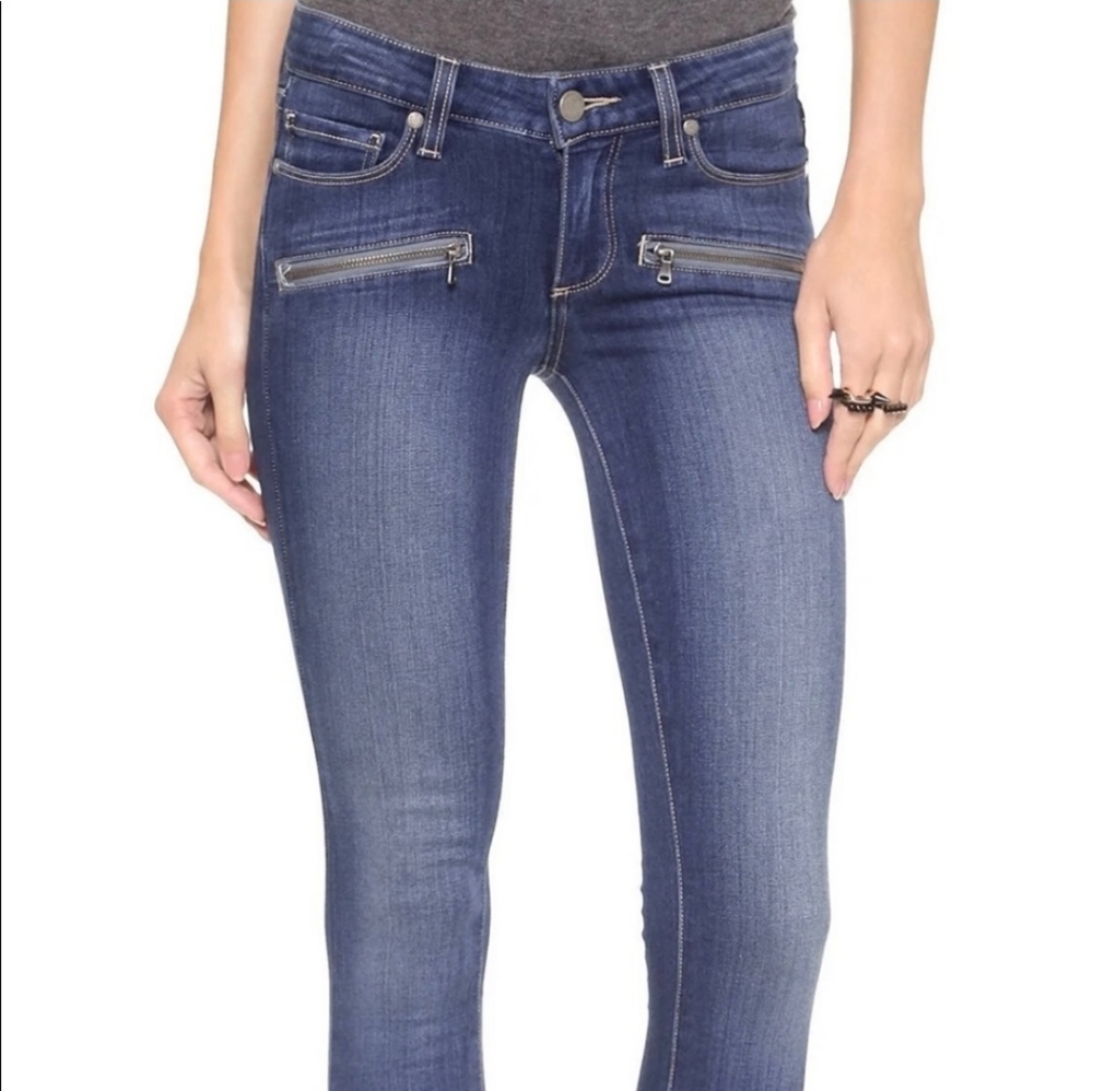 Paige Jane Zip Easton No Whiskers Stretch Jeans.